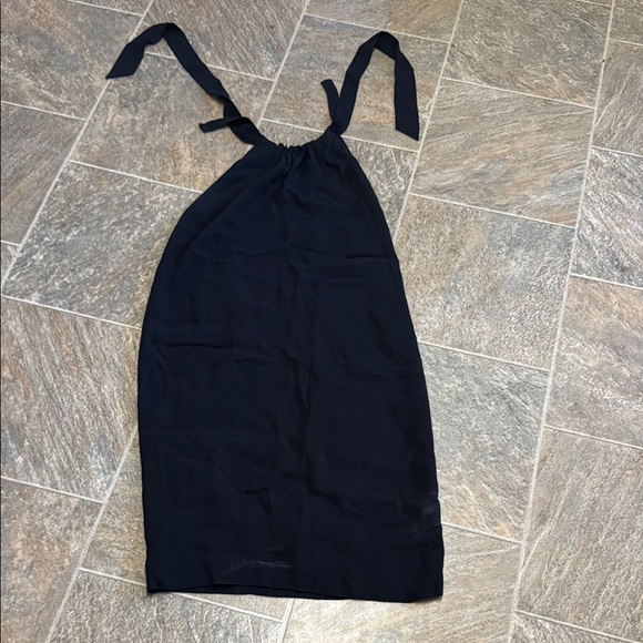 Zara Dresses & Skirts - Zara Navy Backless Halter Dress